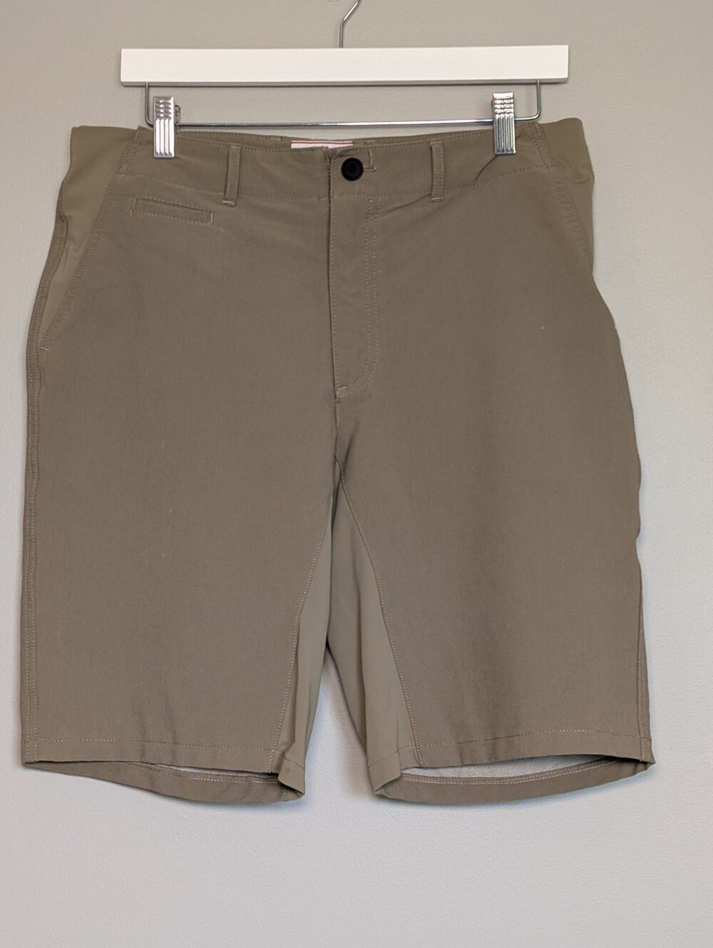 Giro Sport Design Shorts Mens 34 Tan Khaki Cycling Bike Casual Flat Front...